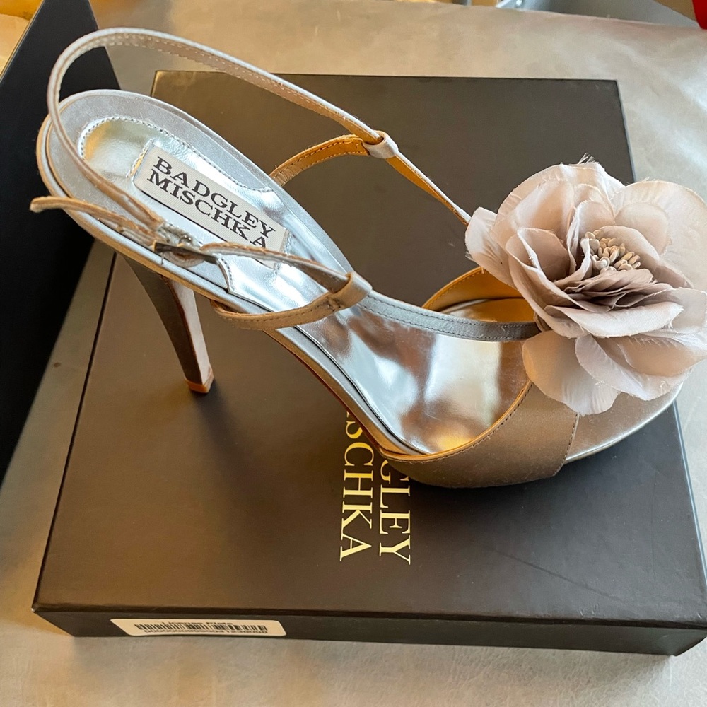 Badgley Mischka "Zabrina" Satin Sandal